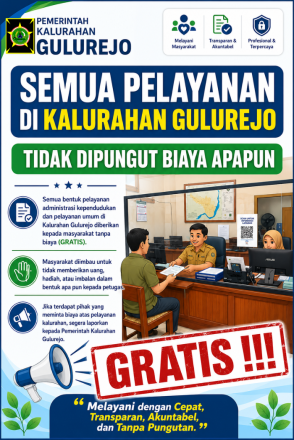 Album : GRATIS..SELURUH LAYANAN ADMINISTRASI KALURAHAN
